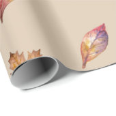 Waterverf herfst, valleien en bessen cadeaupapier (Rol Hoek)