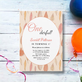 Waterverf herfst verlaat Boho Country 1st Verjaard Kaart