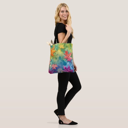 Waterverf Herfst Vibes Bag Tote Bag (Op model)