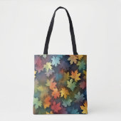 Waterverf Herfst Vibes canvas tas (Voorkant)