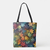 Waterverf Herfst Vibes canvas tas (Achterkant)