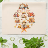 Waterverf Herfst Vibes Theedoek (Gevouwen)