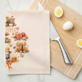 Waterverf Herfst Vibes Theedoek (Quarter Fold)