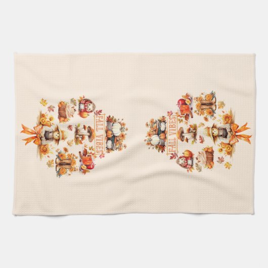 Waterverf Herfst Vibes Theedoek (Horizontaal)