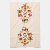 Waterverf Herfst Vibes Theedoek (Verticaal)