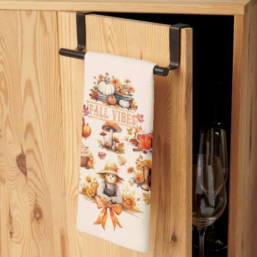 Waterverf Herfst Vibes Theedoek (Derde Gevouwen)