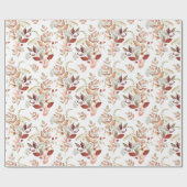 Waterverf Herfst Wilde Bloem Cadeaupapier (Vlak)