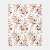 Waterverf Herfst Wilde Bloem Fleece Deken (Voorkant)
