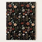 Waterverf Herfst Wilde Bloem Tuin Bloemmotief Planner (Achterkant)