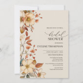 Waterverf herfst wilde bloemen vrijgezellenfeest kaart (Voorkant)