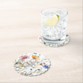 Waterverf Herfst Wildflower Vrijgezellenfeest Kartonnen Onderzetters (Insitu)