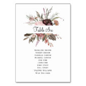 Waterverf Herfst Wildflower Zitkaart Kaart (Achterkant)