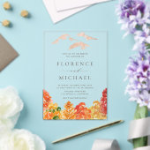 Waterverf herfst Woodlands herfst bruiloft Acryl Uitnodigingen (Insitu (Huwelijk))