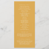 Waterverf herfst Woodlands herfst bruiloft program Programmakaart (Achterkant)