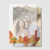 Waterverf herfst Woodlands herfst bruiloft Vellum Uitnodigingen (Offset (Koppel))