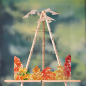 Waterverf herfst Woodlands herfst bruiloft welkom Acryl Bord (Neutraal)