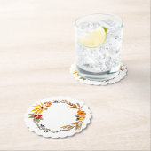 Waterverf Herfst Wreath Onderzetter (Insitu)