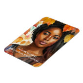 Waterverf herfst zwart vrouw kunst keats gedicht magneet (Linkerzijde)