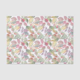 Waterverf herfstbladeren botanische Natuur Tissuepapier