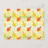 waterverf herfstbladeren briefkaart (Voorkant)