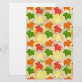 waterverf herfstbladeren briefpapier (Voorkant / Achterkant)
