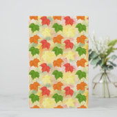 waterverf herfstbladeren briefpapier (Staand voorkant)
