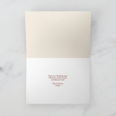 Waterverf herfstbladeren en bessen Thanksgiving Kaart (Binnen)