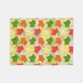 waterverf herfstbladeren fleece deken (Voorkant (Horizontaal))