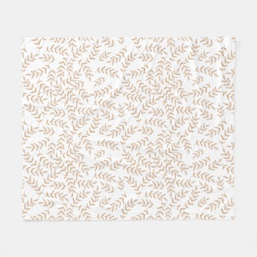 Waterverf herfstbladeren gezellige Herfst deken (Voorkant (Horizontaal))