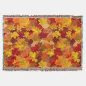 Waterverf herfstbladeren -  herfstpatroon deken (Voorkant)