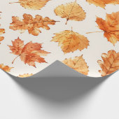 Waterverf Herfstbladeren Inpakpapier (Hoek)