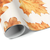 Waterverf Herfstbladeren Inpakpapier (Rol Hoek)