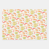 Waterverf herfstbladeren inpakpapier vel (Voorkant 3)