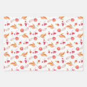 Waterverf herfstbladeren inpakpapier vel (Voorkant)