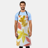 Waterverf herfstbladeren, kleurrijk patroon. schort (Gedragen)