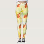 waterverf herfstbladeren leggings (Voorkant)
