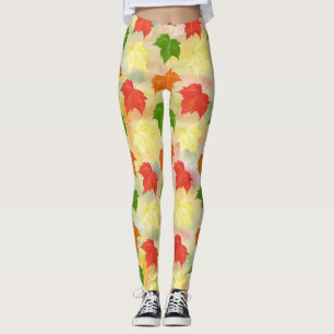 waterverf herfstbladeren leggings