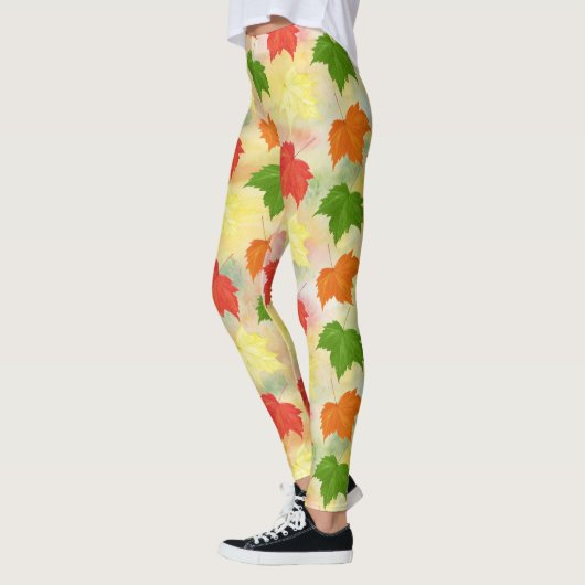 waterverf herfstbladeren leggings (Links)