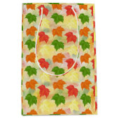 waterverf herfstbladeren medium cadeauzakje (Voorkant)