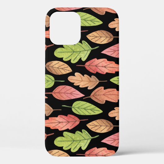Waterverf herfstbladeren: naadloos patroon Case-Mate iPhone case (Achterkant)