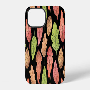 Waterverf herfstbladeren: naadloos patroon iPhone 12 hoesje