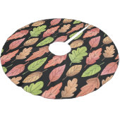 Waterverf herfstbladeren: naadloos patroon kerstboom rok (Gekanteld)