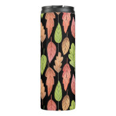 Waterverf herfstbladeren: naadloos patroon thermosbeker (Achterkant)