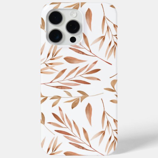 Waterverf Herfstbladeren Neutraal Herfstloof Case-Mate iPhone Case (Achterkant)