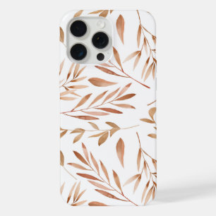 Waterverf Herfstbladeren Neutraal Herfstloof iPhone 15 Pro Max Case