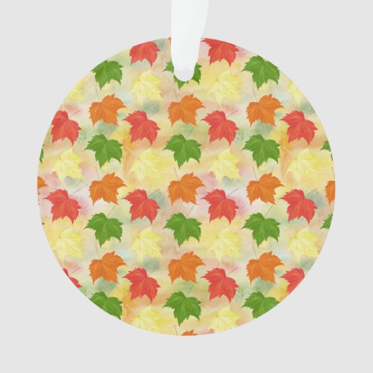 waterverf herfstbladeren ornament (voorkant)