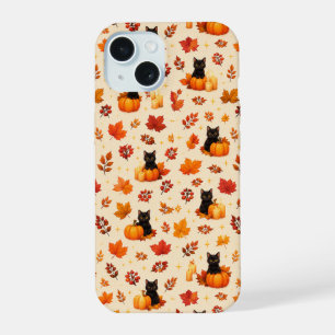 Waterverf Herfstbladeren Patroon Hoesje iPhone 15 Case