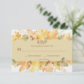 Waterverf herfstbladeren RSVP 1 | (Staand voorkant)