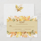 Waterverf herfstbladeren RSVP 1 | (Voorkant / Achterkant)