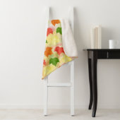 waterverf herfstbladeren sherpa deken (In situ)